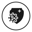 Shield virus icon