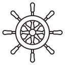 Ship wheel icon