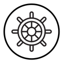 Ship wheel icon