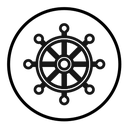 Ship wheel icon