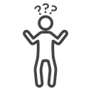 Shocked human icon