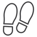 Shoe print icon