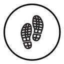 Shoe print icon
