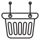 Shopping Basket Upright Handles icon