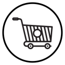 Shopping trolley icon