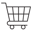 Shopping trolley icon