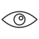Show Eye Black Outline icon