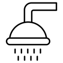Shower Black Outline icon