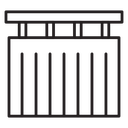 Shower curtain icon