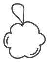 Shower Sponge Hanging Loop icon