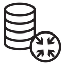 Shrink database icon