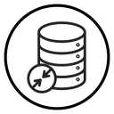 Shrink database icon
