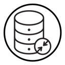 Shrink database icon