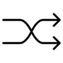 Shuffle arrow icon