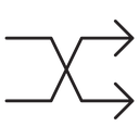 Shuffle arrow icon