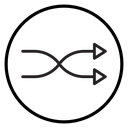 Shuffle arrow icon