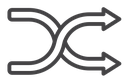 Shuffle arrow icon