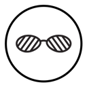 Shutter sunglasses icon