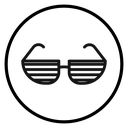 Shutter sunglasses icon