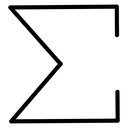 Sigma Summation Letter icon