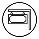 Sign board icon