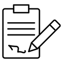 Signed contract icon