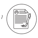 Signed document icon