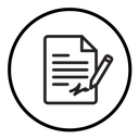 Signed document icon