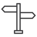 Signpost Two Arrows icon