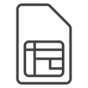 Sim card 2 icon