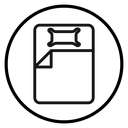 Single bed icon