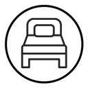 Single bed icon