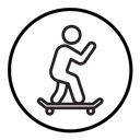 Skateboarding icon
