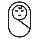 Sleeping baby icon