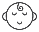 Sleeping Baby Face icon