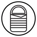 Sleeping bag icon