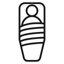 Sleeping bag icon