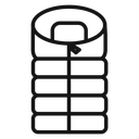 Sleeping bag icon