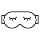 Sleeping mask icon