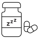 Sleeping pills icon