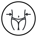 Slim Waist Measuring Arrows icon