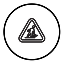 Slippery floor icon