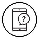 Smartphone Help and Support icon