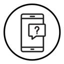Smartphone Help and Support icon