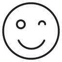 Smile wink 3 icon