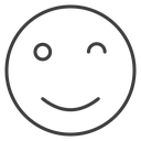 Smile wink icon