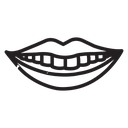 Smile with teeth icon
