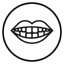 Smile with teeth icon