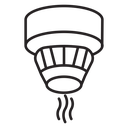 Smoke alarm IN STOKE icon