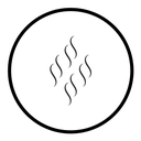 Smoke steam silhouette icon